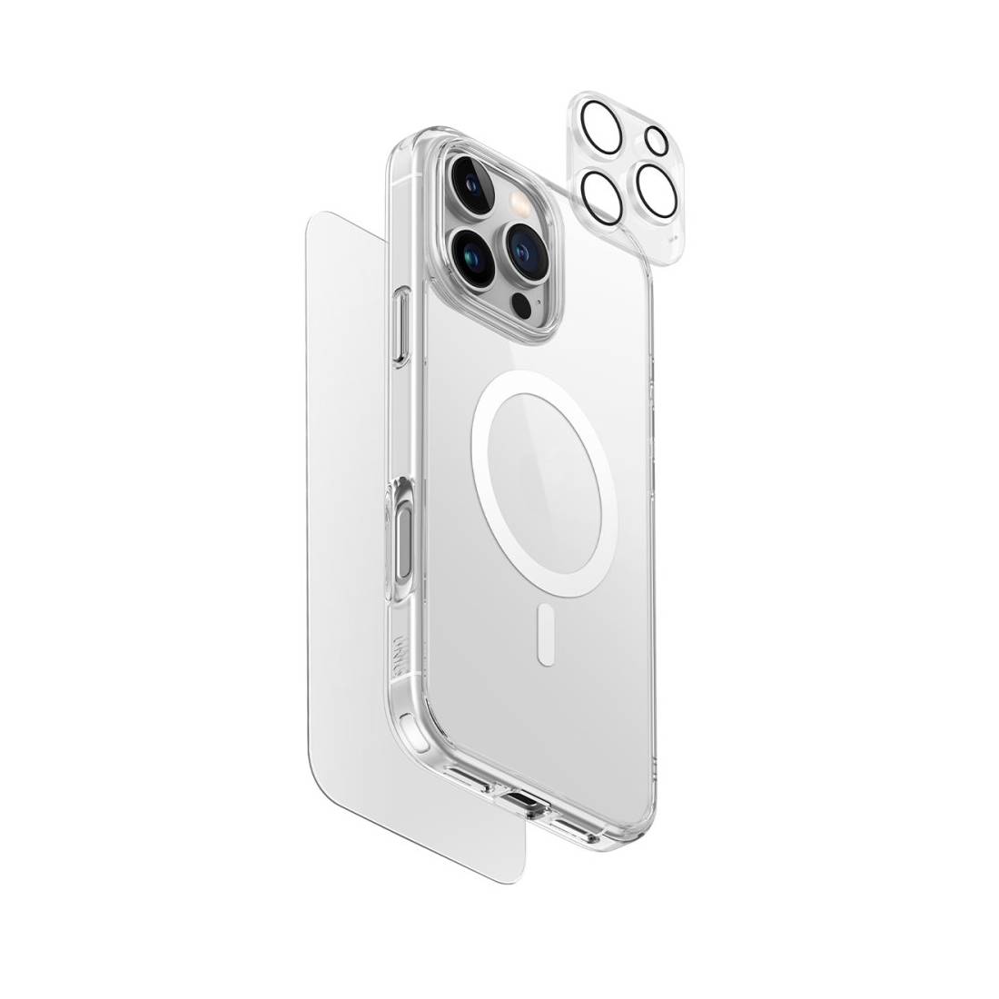 Uniq Clearvue 360 iPhone 16 Pro Cover Case مع Magsafe - Clear - ساتسور Uniq Clearvue 360 iPhone 16 Pro Cover Case مع Magsafe - Clear - ساتسور