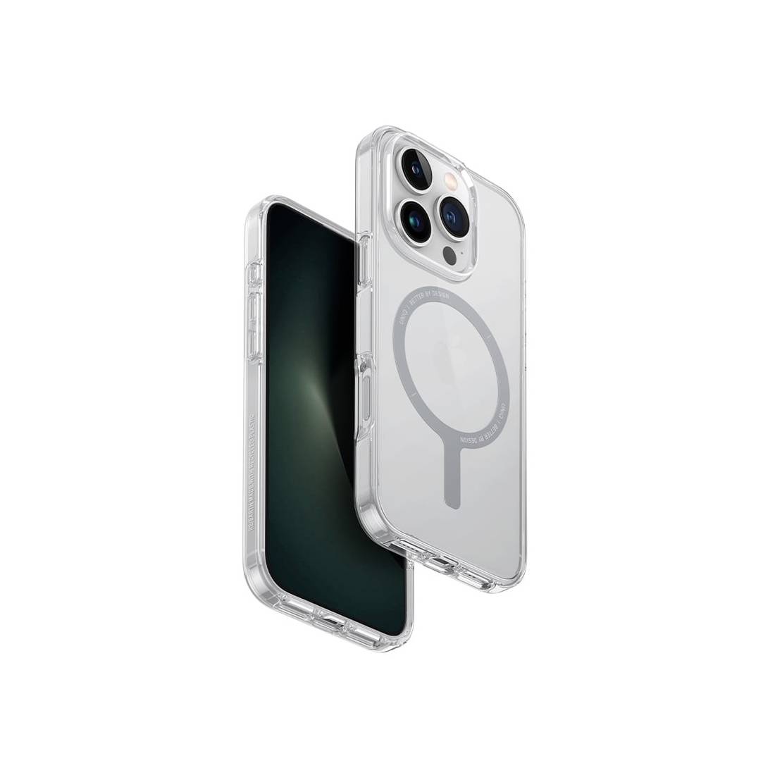 Uniq Clario Iphone 16 Pro Magclick Charging Case Transparent - Lucent Clear - أكسسوار - Store 974 | ستور ٩٧٤