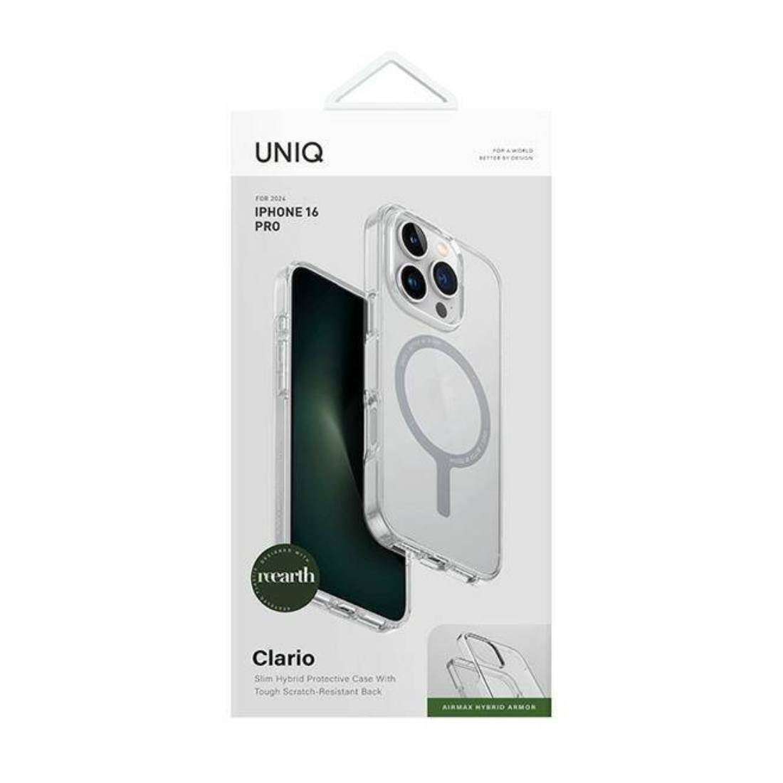 Uniq Clario Iphone 16 Pro Magclick Charging Case Transparent - Lucent Clear - أكسسوار - Store 974 | ستور ٩٧٤