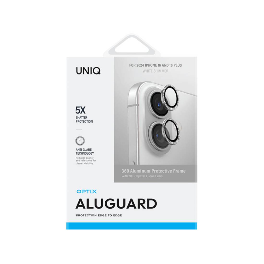 Uniq Optix AluGuard iPhone16/16 Plus Lens Protector - Clear Crystal - اكسسوار - Store 974 | ستور ٩٧٤