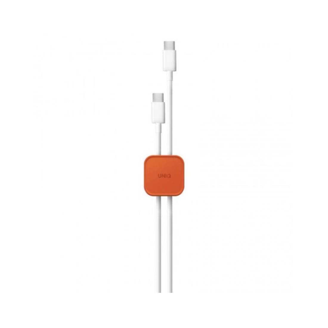 Uniq Pod Adhesive Cable Organizers 8 - in - 1 Pack - Sienna Orange Deep - اكسسوار - Store 974 | ستور ٩٧٤