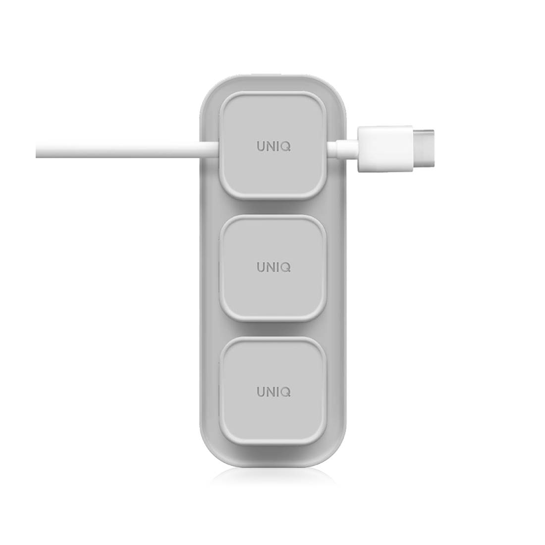 Uniq Pod Magnetic Cable Organizers and Base - Chalk Grey - اكسسوار - Store 974 | ستور ٩٧٤