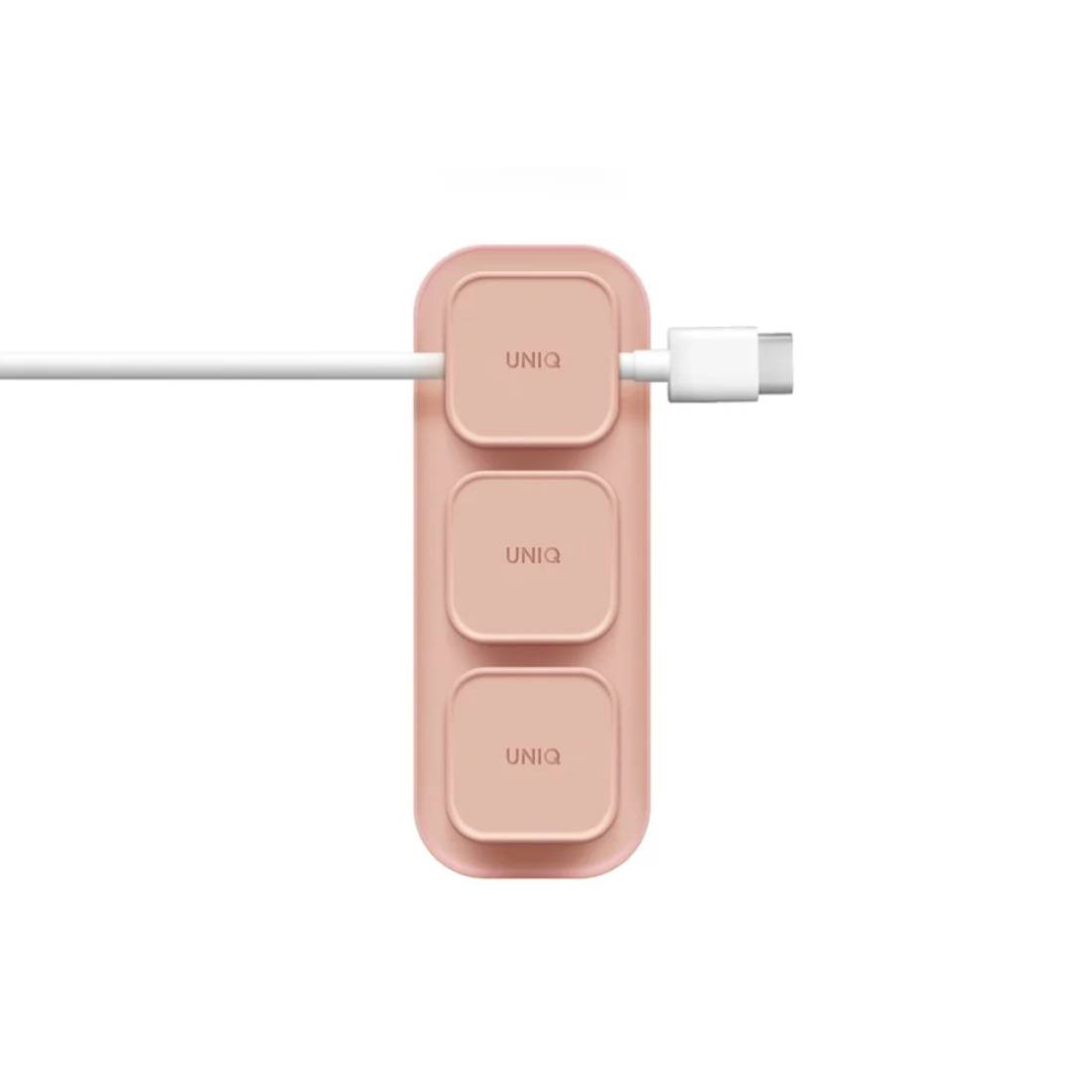 Uniq Pod Magnetic Cable Organizers and Base - Blush Pink - اكسسوار