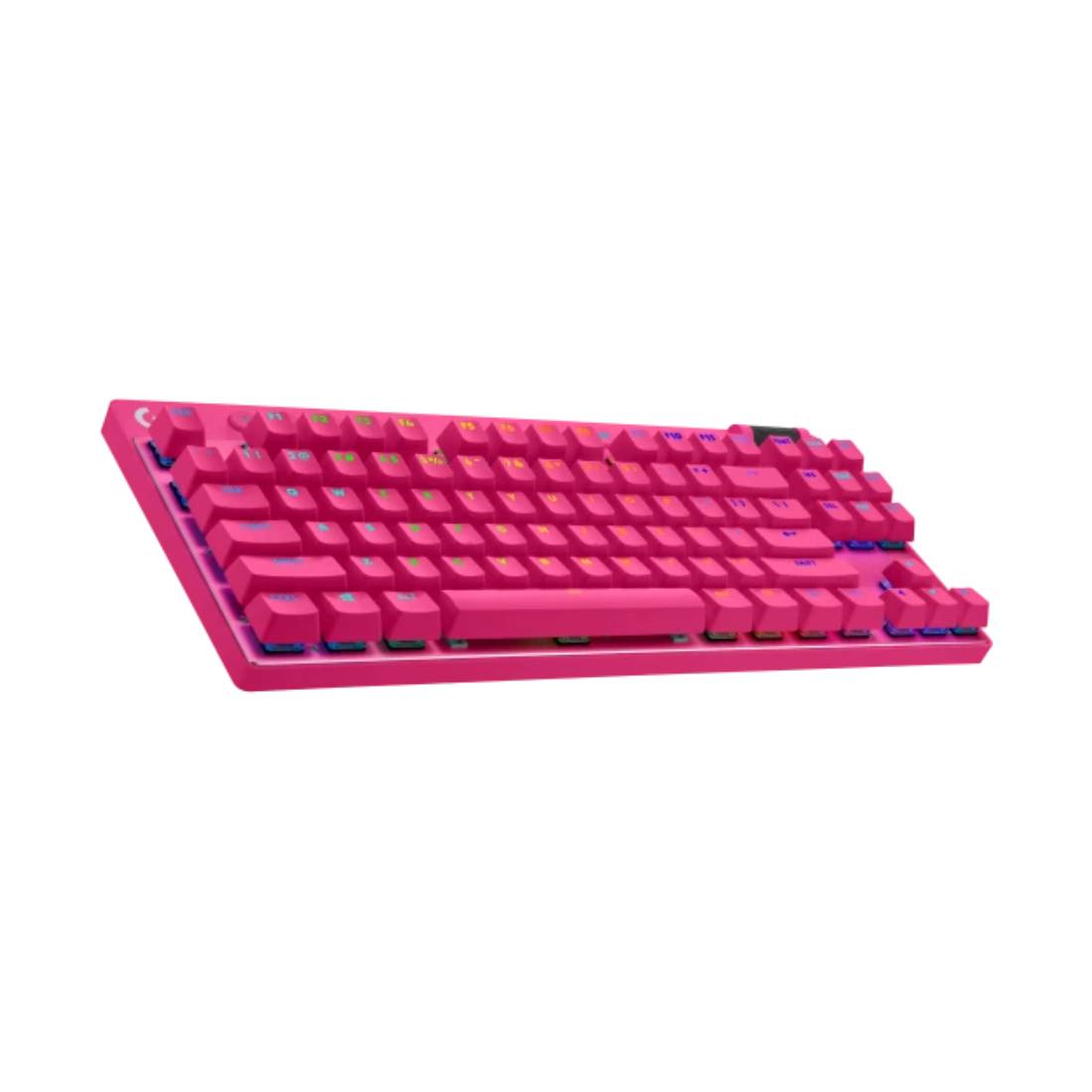 Logitech PRO X TKL LIGHTSPEED Gaming Keyboard - Pink - لوحة مفاتيح Logitech PRO X TKL LIGHTSPEED Gaming Keyboard - Pink - لوحة مفاتيح