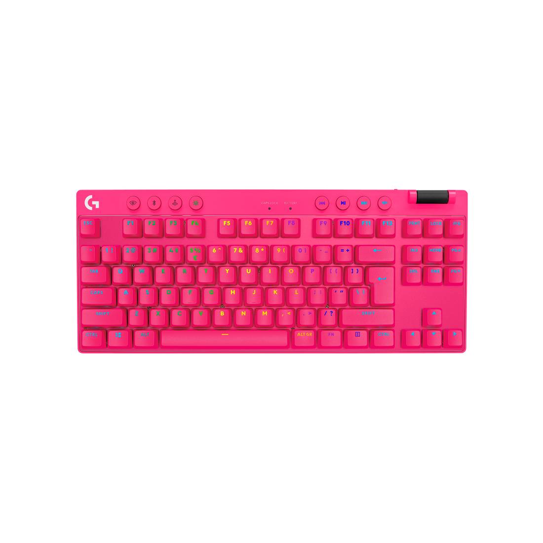 Logitech PRO X TKL LIGHTSPEED Gaming Keyboard - Pink - لوحة مفاتيح Logitech PRO X TKL LIGHTSPEED Gaming Keyboard - Pink - لوحة مفاتيح