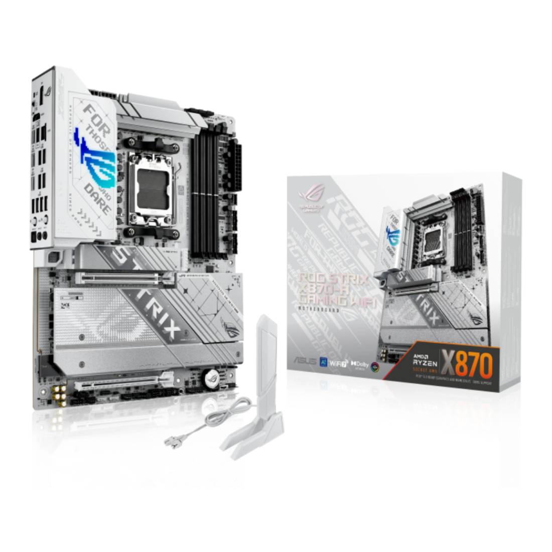 Asus ROG Strix X870 - A Wifi AM5 DD5 ATX Gaming Motherboard - اللوحة الأم - Store 974 | ستور ٩٧٤