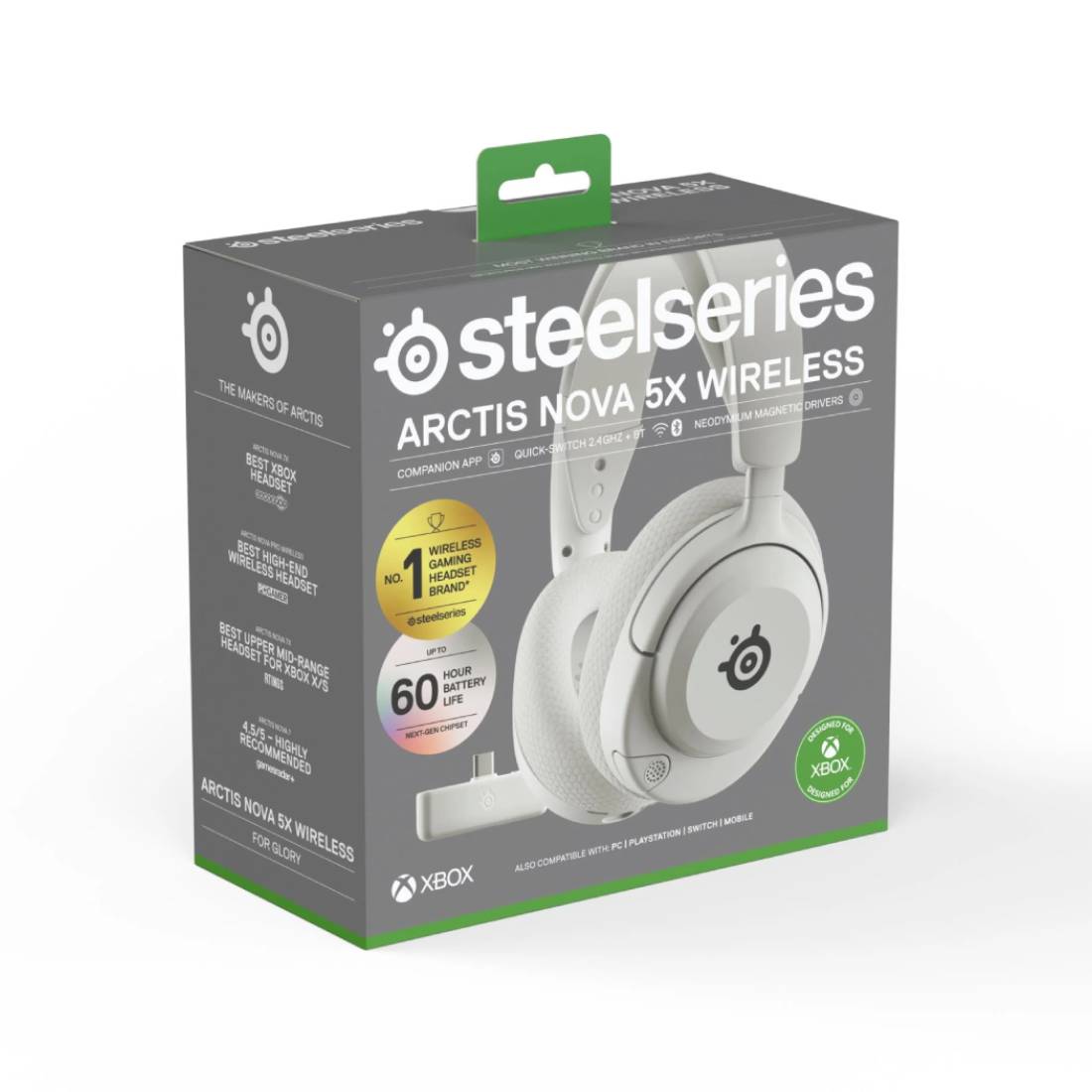 SteelSeries Arctis Nova 5X Wireless Gaming Headset - White - سماعة - Store 974 | ستور ٩٧٤