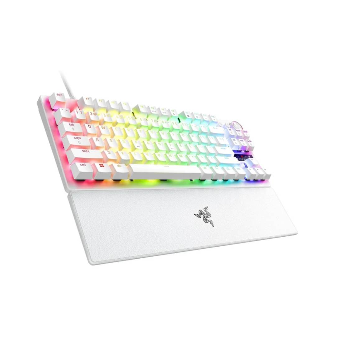 Razer Huntsman V3 Pro TKL Esports Gaming Keyboard - White - لوحة مفاتيح - Store 974 | ستور ٩٧٤