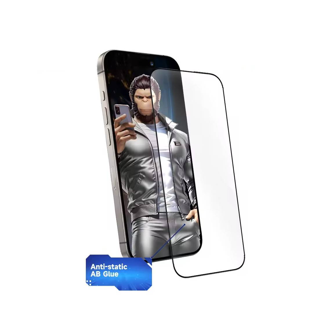 واقي شاشة زجاجي مضاد للتربة Blueo - iPhone15/16 Plus - 6.7 - أك سستور واقي شاشة زجاجي مضاد للتربة Blueo - iPhone15/16 Plus - 6.7 - أك سستور