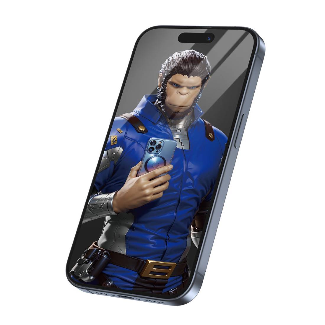 Blueo 3D Discible Discible Viropag Glass المقرار - iPhone 14promax/ 15/16 Plus - 6.7 - أك سستور Blueo 3D Discible Discible Viropag Glass المقرار - iPhone 14promax/ 15/16 Plus - 6.7 - أك سستور