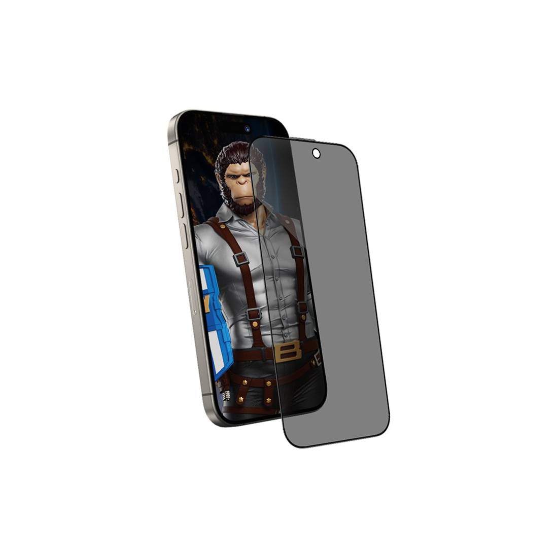 Blueo Anti-peep Full Glass Screen Protector - iPhone 16 Pro Max - اكسسوار Blueo Anti-peep Full Glass Screen Protector - iPhone 16 Pro Max - اكسسوار