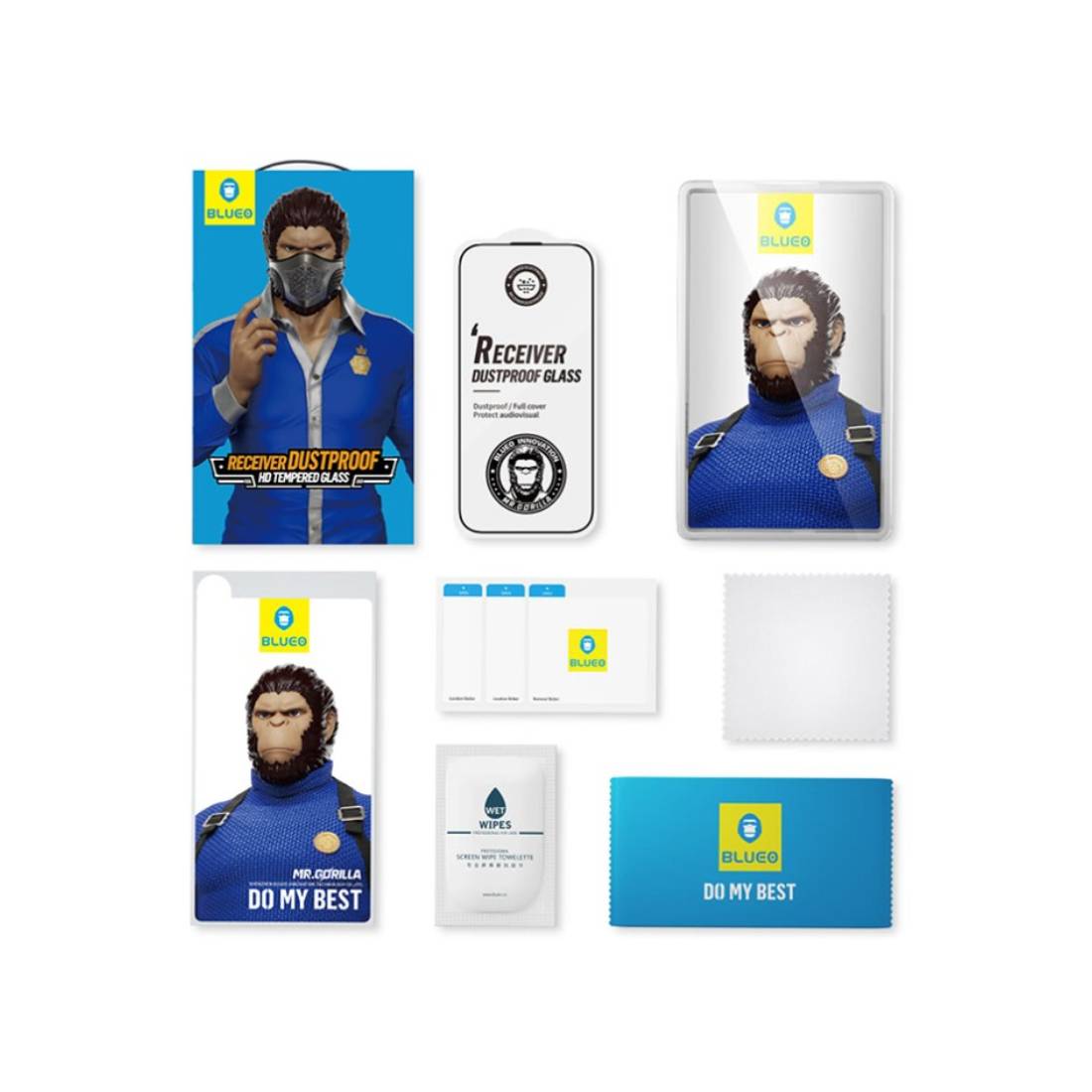 واقي الشاشة الزجاجية عالي الدقة Blueo Receiver Dustproof HD - iPhone 16 Pro Max - 6.9 - --- واقي الشاشة الزجاجية عالي الدقة Blueo Receiver Dustproof HD - iPhone 16 Pro Max - 6.9 - ---