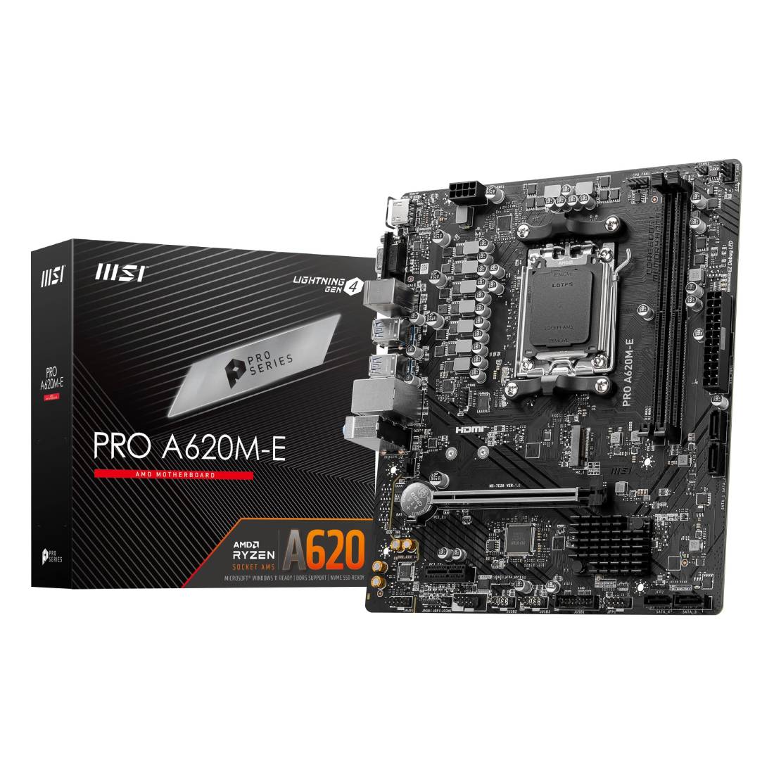 MSI PRO A620M - E Gaming DDR5 AMD Ryzen Micro - ATX Gaming Motherboard - اللوحة الأم - Store 974 | ستور ٩٧٤