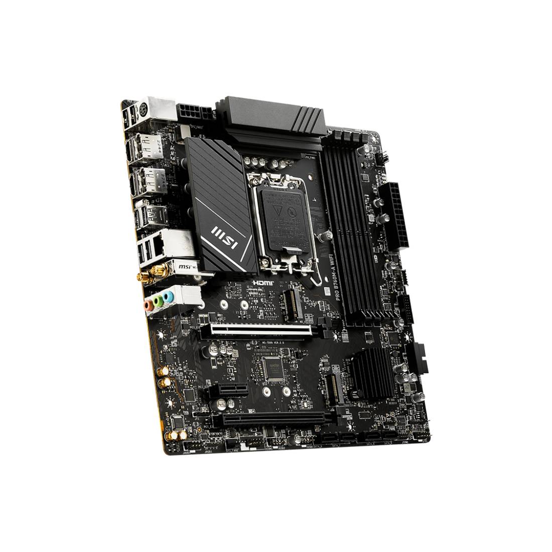 MSI PRO B760M - A WIFI DDR5 LGA 1700 Intel Micro - ATX Gaming Motherboard - اللوحة الأم - Store 974 | ستور ٩٧٤