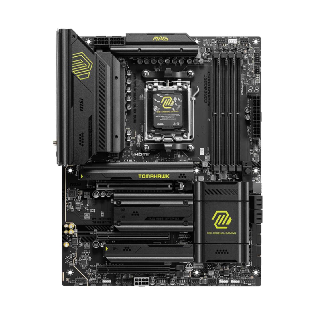 MSI MAG X870 TOMAHAWK WIFI DDR5 AMD Ryzen ATX Gaming Motherboard - اللوحة الأم - Store 974 | ستور ٩٧٤