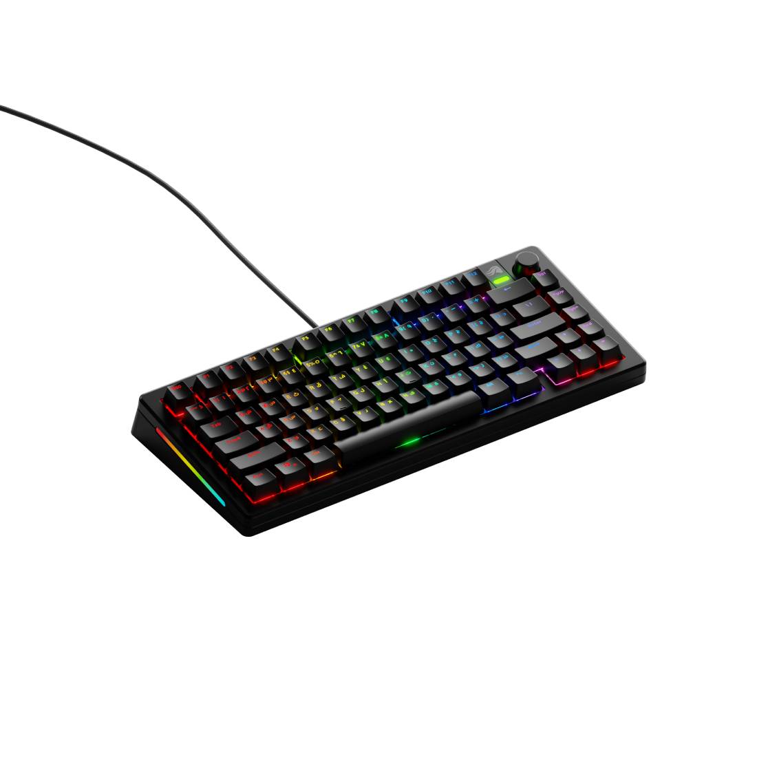 Glorious GMMK3 75% Prebuilt Wired Mechanical Keyboard (AR) - Black - لوحة مفاتيح - Store 974 | ستور ٩٧٤