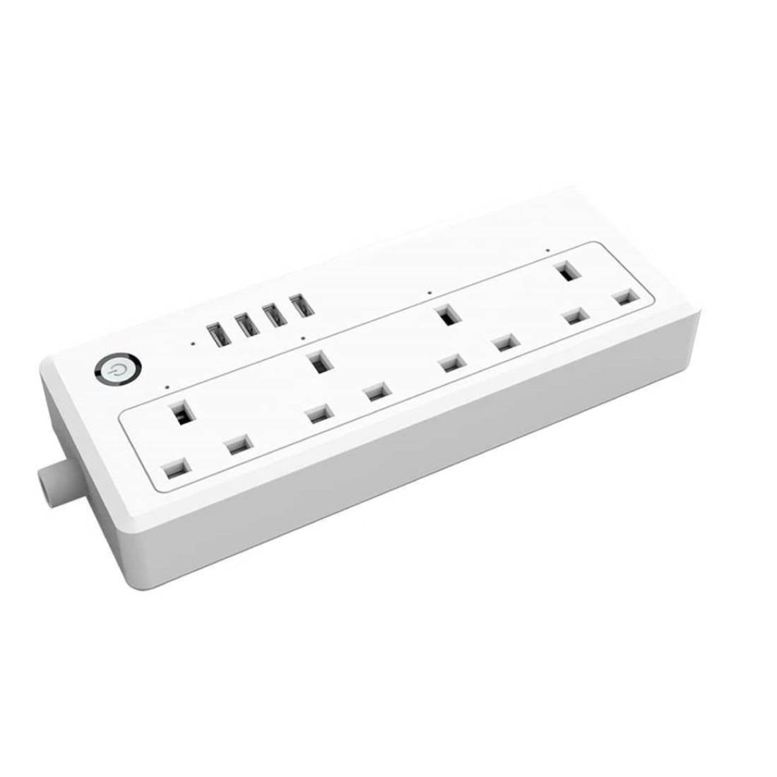 Smart WiFi Plug Power Extension With 4 AC Outlets And 4 USB Ports - White - وصلة - Store 974 | ستور ٩٧٤