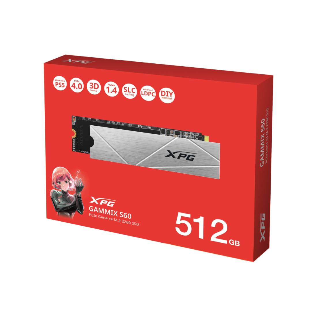 Adata XPG Gammix S60 Blade 512GB M.2 Internal SSD - مساحة تخزين - Store 974 | ستور ٩٧٤