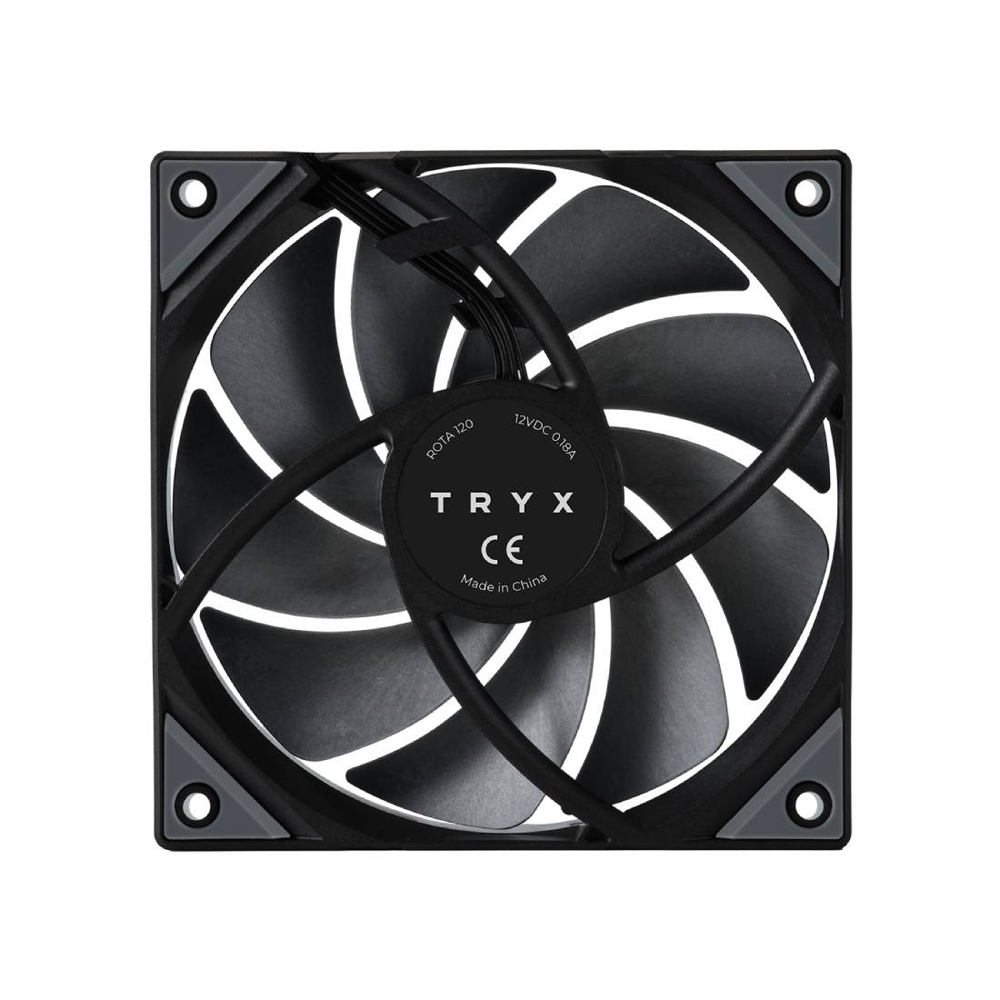 TryX Rota Pro 120mm Performance Fan - Black - مروحة - Store 974 | ستور ٩٧٤