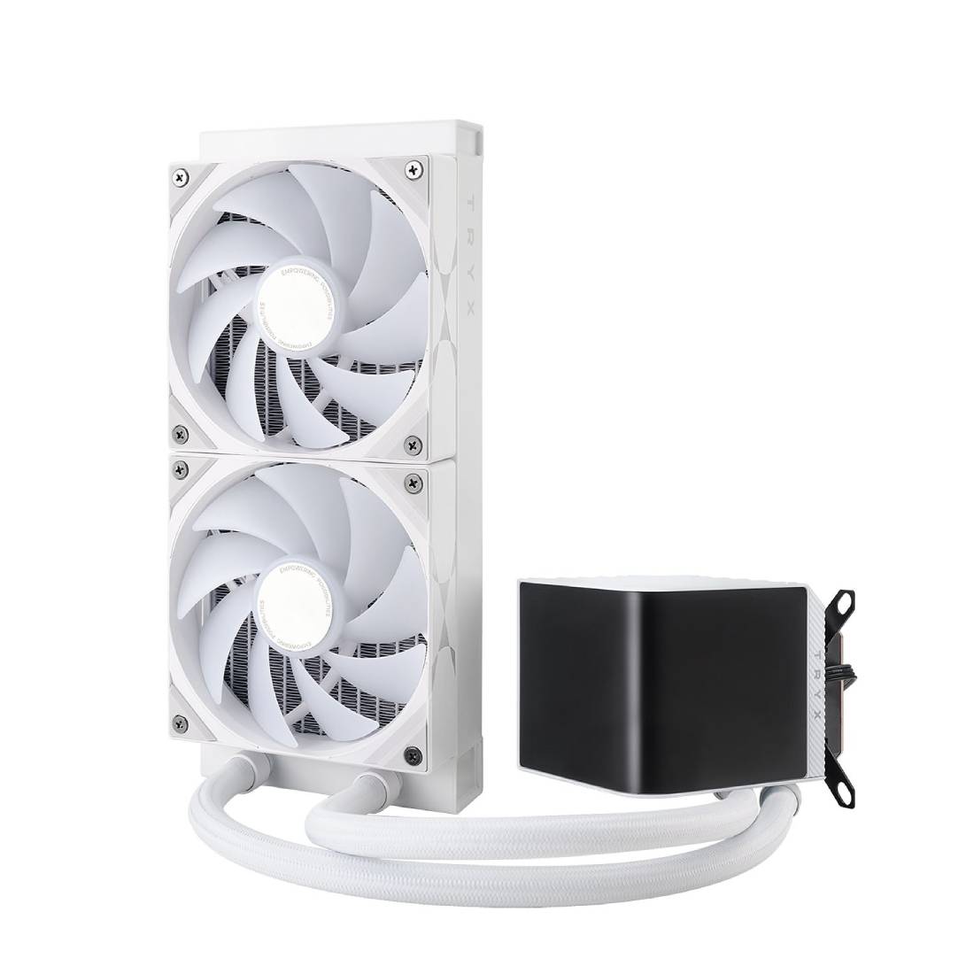 TryX Panorama ARGB 240mm AIO Liquid Cooler - White - مبرد - Store 974 | ستور ٩٧٤