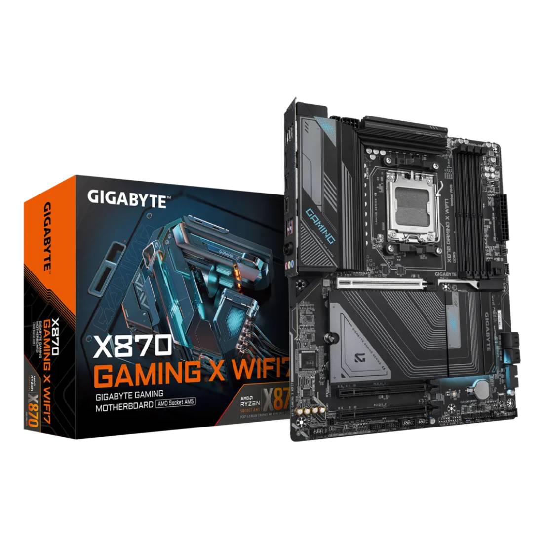 Gigabyte X870 Gaming X WiFi7 DDR5 AM5 AMD ATX Gaming Motherboard - اللوحة الأم - Store 974 | ستور ٩٧٤