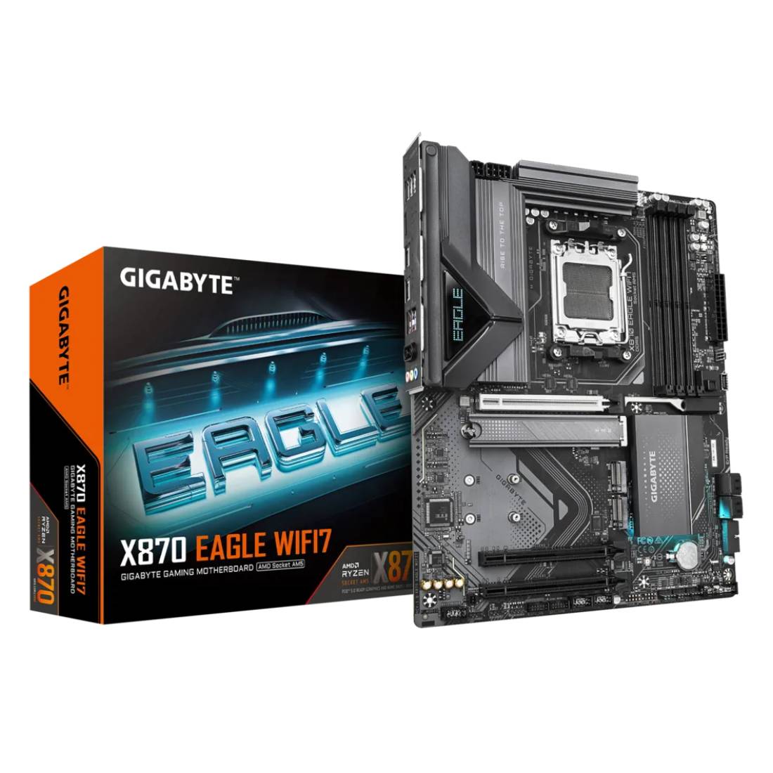 Gigabyte X870 Eagle WiFi7 DDR5 AM5 AMD ATX Gaming Motherboard - اللوحة الأم - Store 974 | ستور ٩٧٤