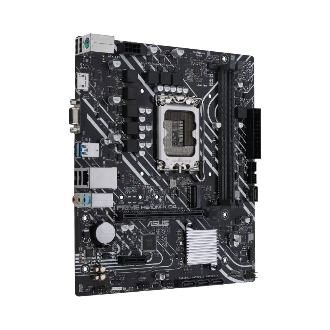 Asus Prime H610M - K D4 ARGB DDR4 LGA1700 Intel mATX Gaming Motherboard - اللوحة الأم - Store 974 | ستور ٩٧٤