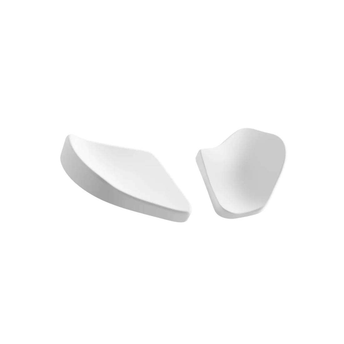 Deltahub Carpio 2.0 Small Wrist Lrist Pads القابلة للاستبدال - أبيض - داكم موم