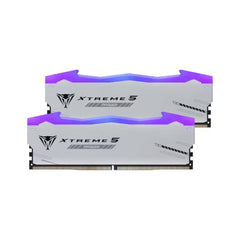 Patriot Viper Xtreme 5 MPower RGB 32GB (2x16GB) CL38 8000Mhz DDR5 Memory Kit - Grey - الذاكرة العشوائية