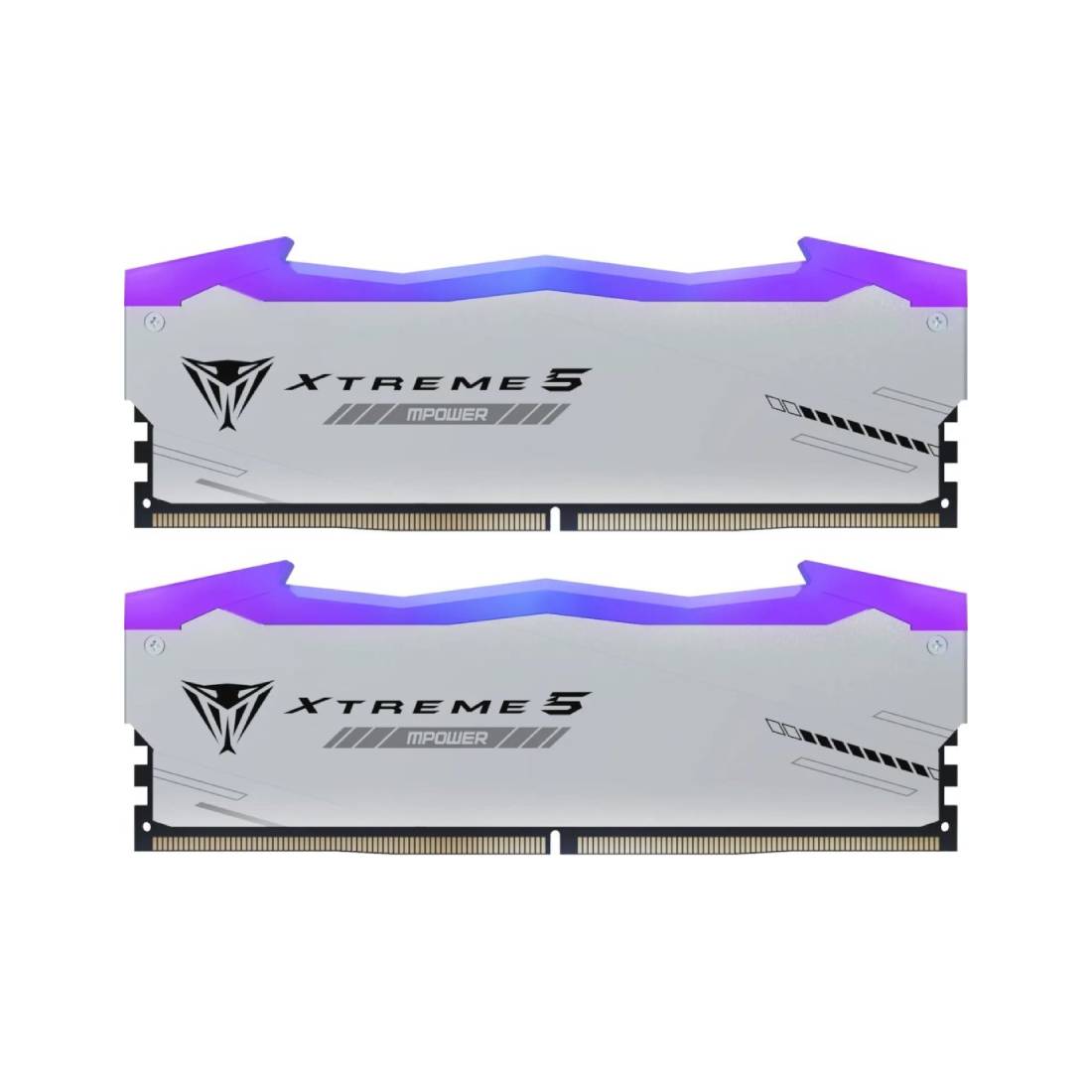 Patriot Viper Xtreme 5 MPower RGB 32GB (2x16GB) CL38 8000Mhz DDR5 Memory Kit - Grey - الذاكرة العشوائية - Store 974 | ستور ٩٧٤