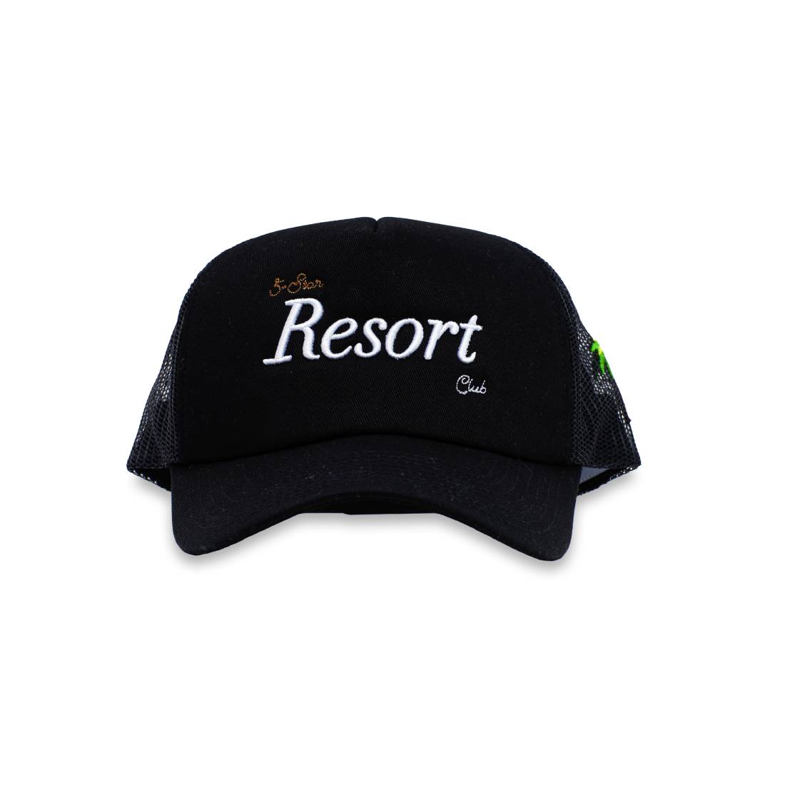 Tribe '' 5 -Star Resort Club '' Cap 'Cap - Black & White & Bronze - قbuة