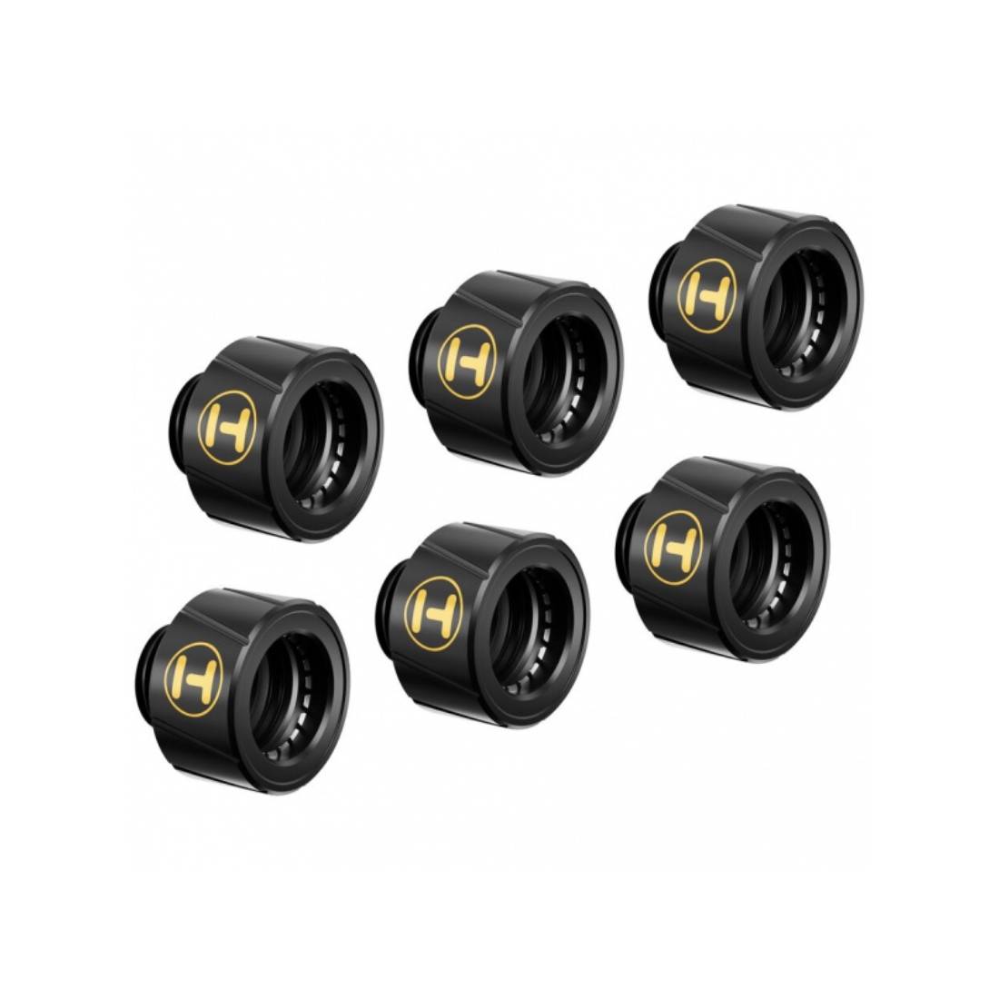 Hyte 14mm OD HardTube Compression Fitting G1/4 6 Pack - وصلة أنابيب Hyte 14mm OD HardTube Compression Fitting G1/4 6 Pack - وصلة أنابيب