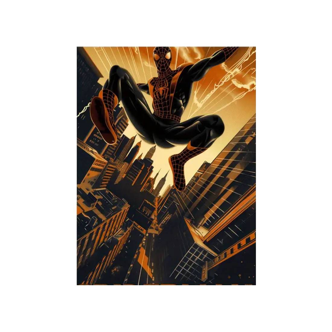 Framed Spiderman Wall Art Poster  (30x40cm) - 1 Piece - ملصق - Store 974 | ستور ٩٧٤