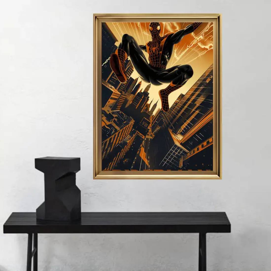 Framed Spiderman Wall Art Poster  (30x40cm) - 1 Piece - ملصق - Store 974 | ستور ٩٧٤