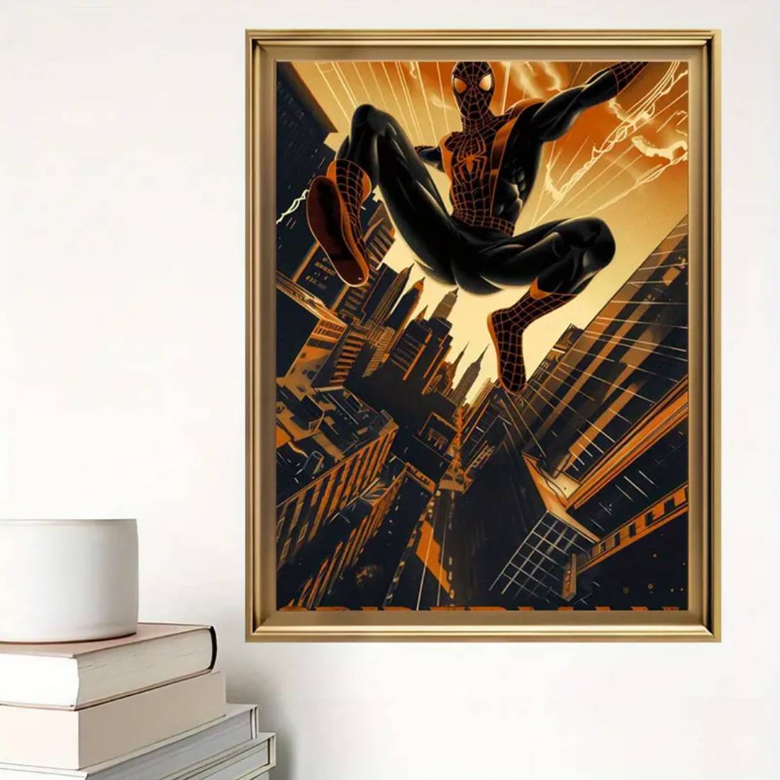 Framed Spiderman Wall Art Poster  (30x40cm) - 1 Piece - ملصق - Store 974 | ستور ٩٧٤