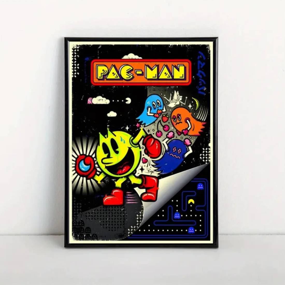 Pac - Man Wall Art Poster  (50x70cm) - 1 Piece - ملصق - Store 974 | ستور ٩٧٤