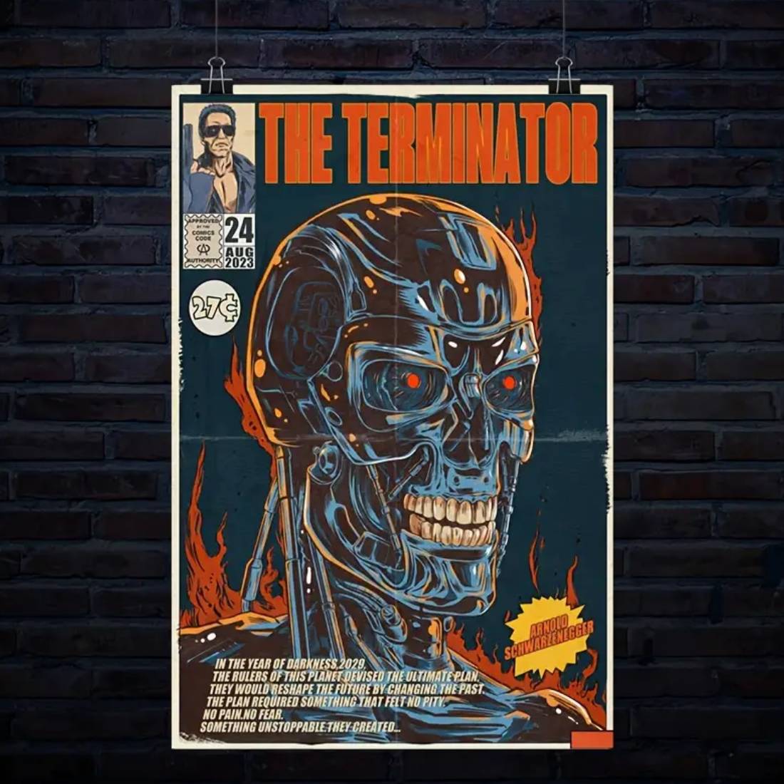 The Terminator Wall Art Poster  (40x60cm) - 1 Piece - ملصق - Store 974 | ستور ٩٧٤