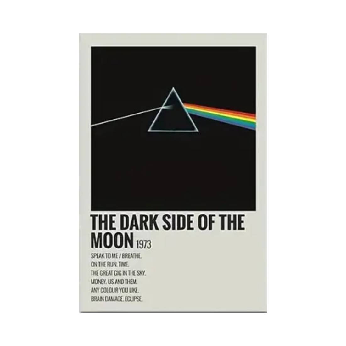 The Dark Side of the Moon Wall Art Poster  (50x70cm) - 1 Piece - ملصق - Store 974 | ستور ٩٧٤