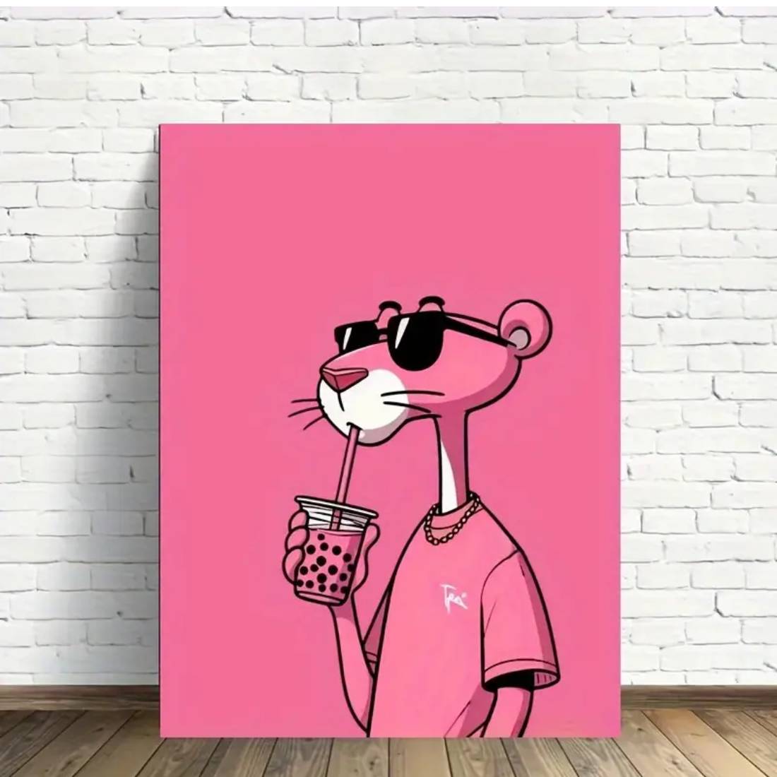 Pink Panther Wall Art Poster  (50x70cm) - 1 Piece - ملصق - Store 974 | ستور ٩٧٤