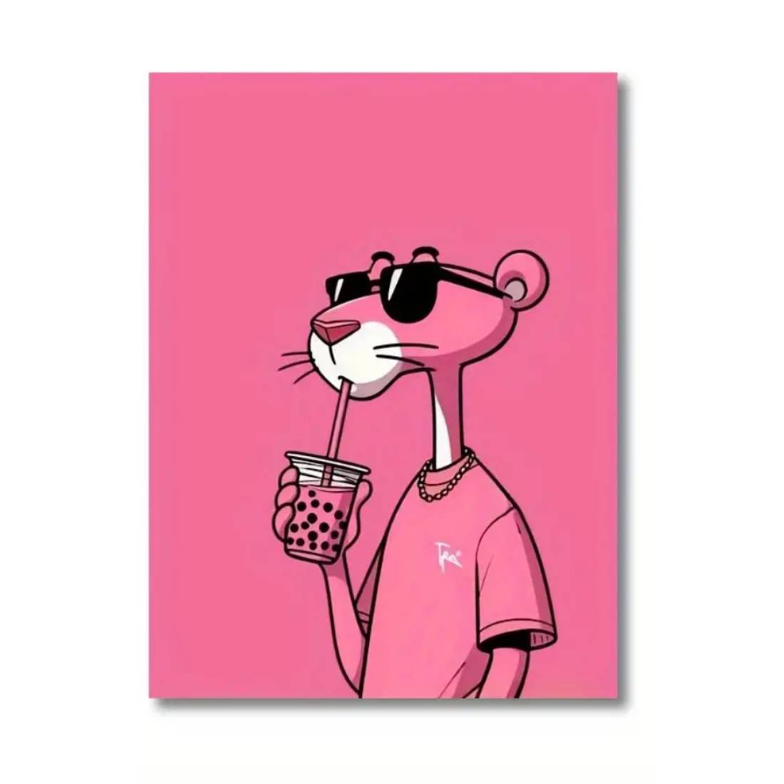 Pink Panther Wall Art Poster  (50x70cm) - 1 Piece - ملصق - Store 974 | ستور ٩٧٤