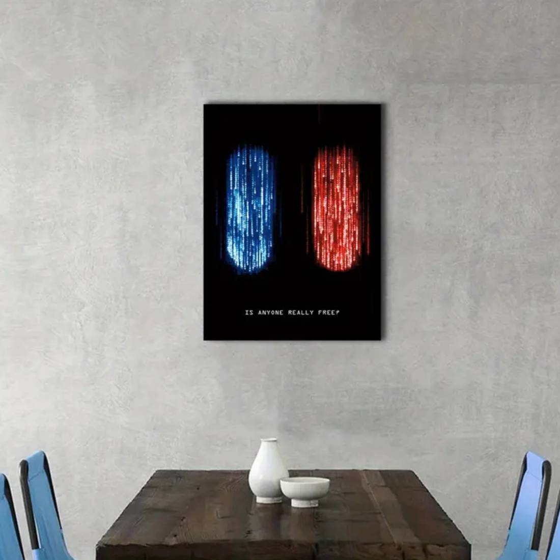Matrix - Is anyone Really Free Wall Art Poster (50x70cm) - 1 Piece - ملصق Matrix - Is anyone Really Free Wall Art Poster (50x70cm) - 1 Piece - ملصق