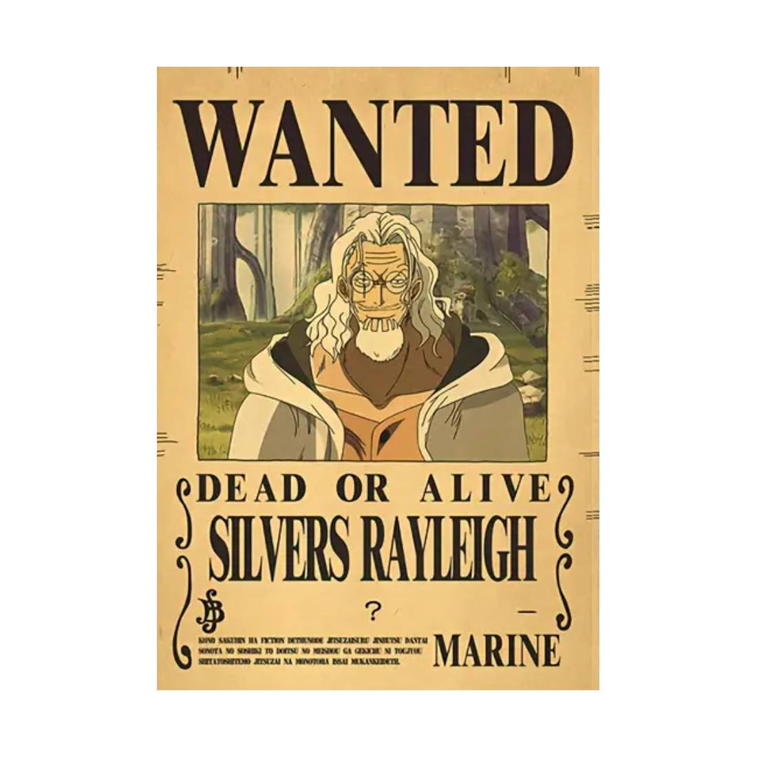 Framed Wanted Dead Or Alive Silvers Rayleigh Paper Poster -  (42X30CM) ملصق - Store 974 | ستور ٩٧٤