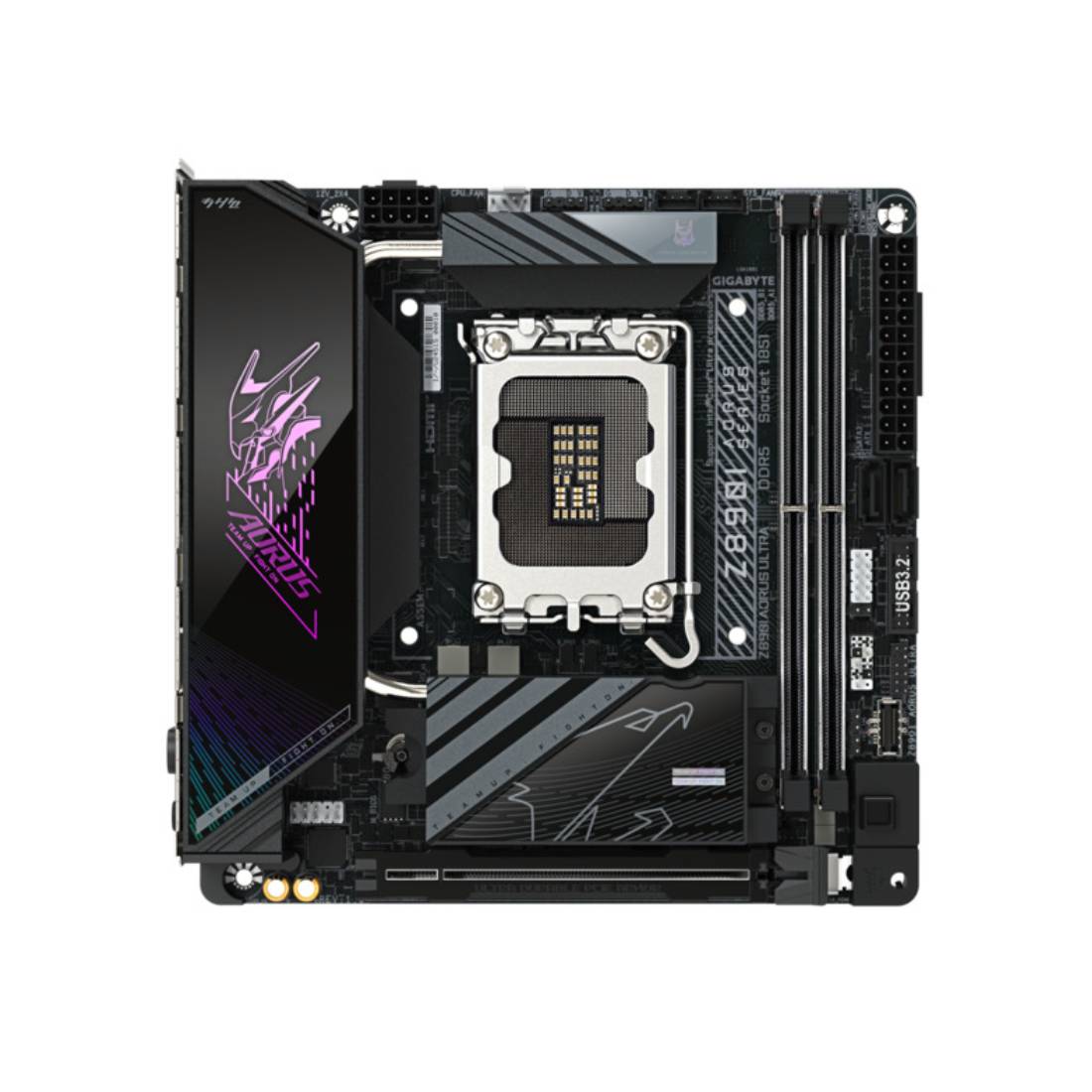Gigabyte Z890i Aorus Ultra WiFi 7 DDR5 LGA 1851 Mini ITX Gaming Mother Gigabyte Z890i Aorus Ultra WiFi 7 DDR5 LGA 1851 Mini ITX Gaming Mother