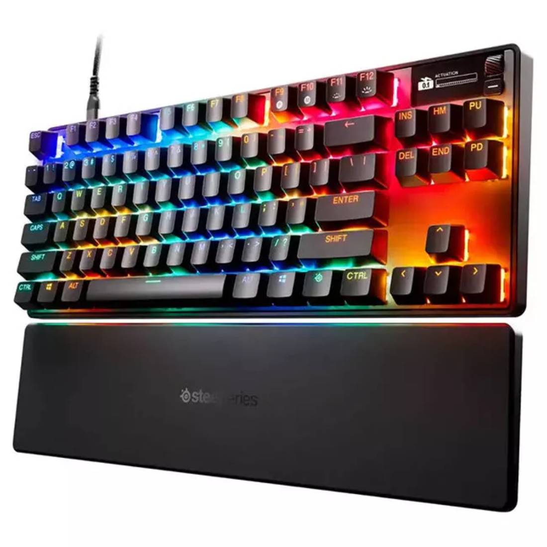 STEELSERIES APEX PRO TKL GEN 3 US Wired Gaming Keyboard - Black - Loحة MAفATATIح STEELSERIES APEX PRO TKL GEN 3 US Wired Gaming Keyboard - Black - Loحة MAفATATIح