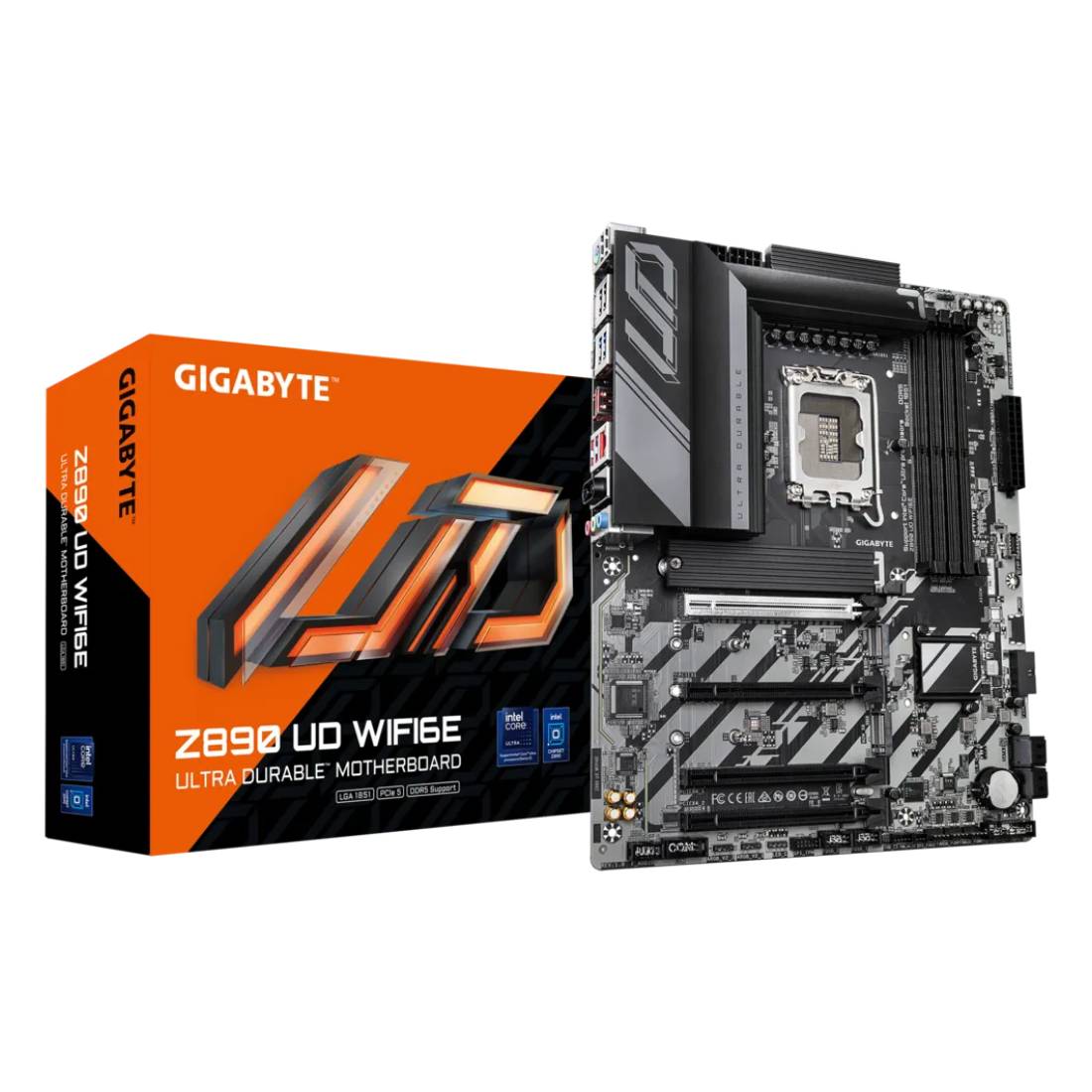 Gigabyte Z890 UD Wifi 6E DDR5 LGA 1851 ATX Gaming Motherboard - لوحة الأم - Store 974 | ستور ٩٧٤