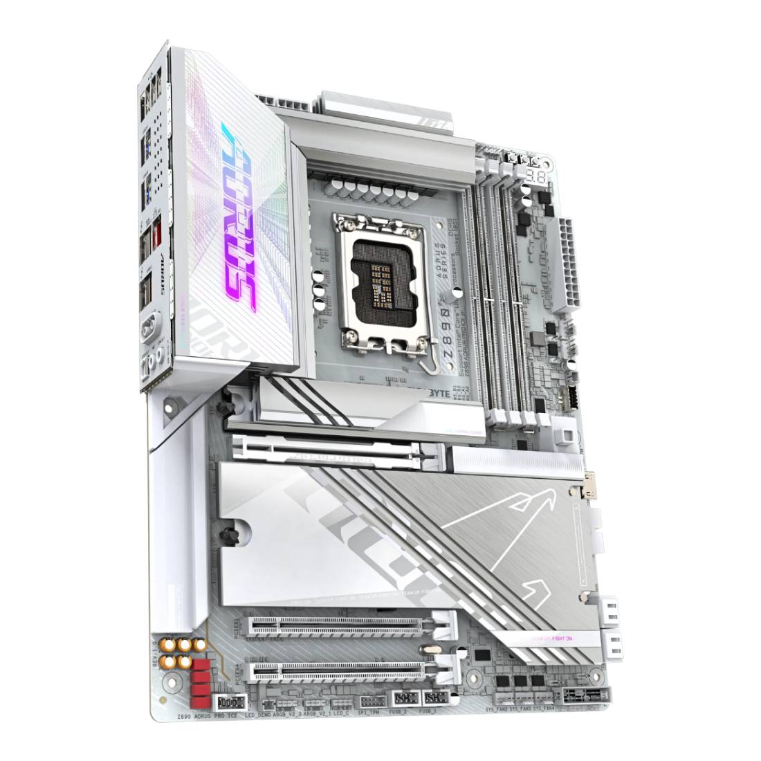 Gigabyte Z890 Aorus Pro Ice DDR5 LGA 1851 ATX Gaming Motherboard - لوحة الأم - Store 974 | ستور ٩٧٤