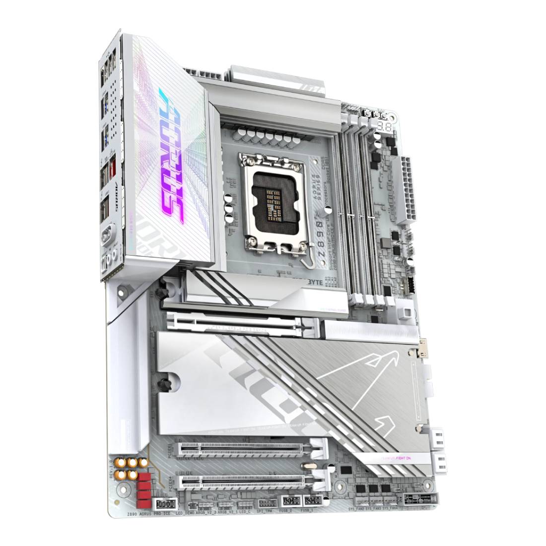 Gigabyte Z890 Aorus Pro Ice DDR5 LGA 1851 ATX Gaming Motherboard - لوحة الأم Gigabyte Z890 Aorus Pro Ice DDR5 LGA 1851 ATX Gaming Motherboard - لوحة الأم