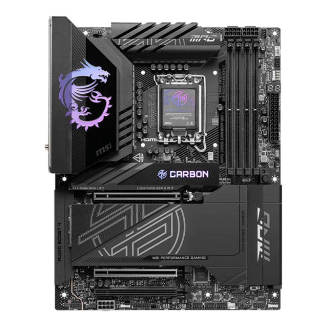 MSI MPG Z890 Carbon Wifi DDR5 LGA 1851 Intel ATX Gaming Motherboard - لوحة الأم - Store 974 | ستور ٩٧٤