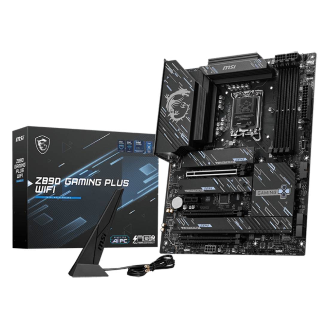 MSI Z890 Gaming Plus Wifi DDR5 LGA 1851 Intel ATX Gaming Motherboard - لوحة الأم - Store 974 | ستور ٩٧٤