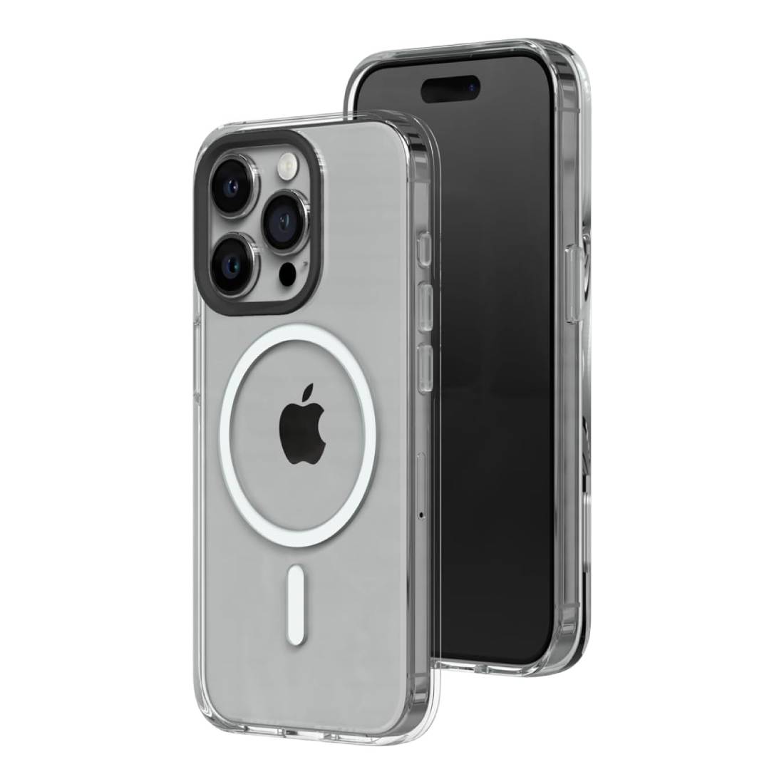 RhinoShield Clear Case iPhone 15 Pro Max Compatible with Magsafe Protective Cover Mobile Case - Crystal Clear - غطاء هاتف - Store 974 | ستور ٩٧٤